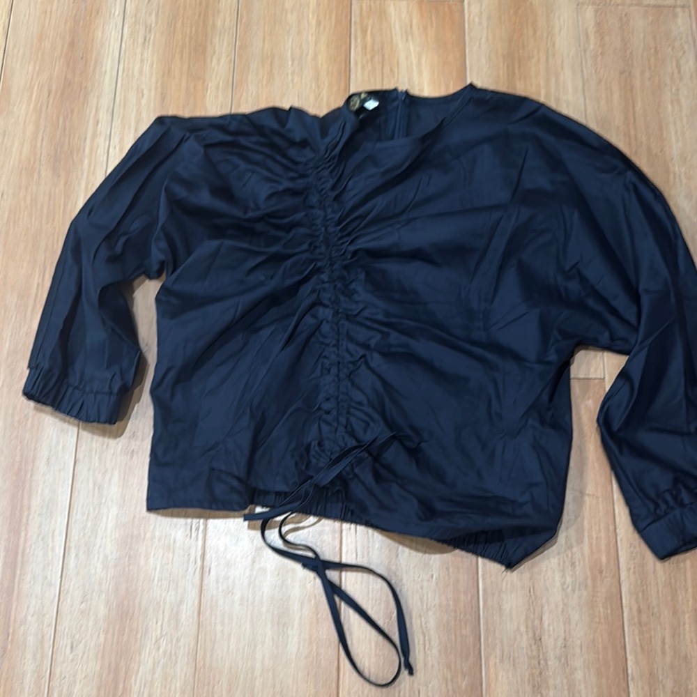 Elegant Navy Blue Women's Top